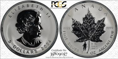 2004 $5 ML D-Day SP65