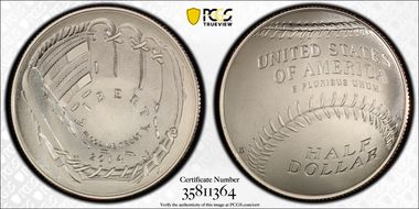 2014-D 50C Baseball Hall of Fame MS69