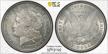 1878 8TF $1 VAM 14.11 Wild Eye AU58
