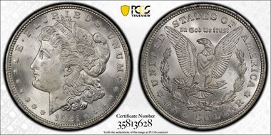 1921 $1 Morgan MS66