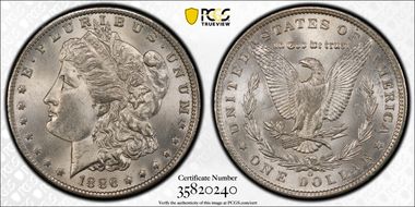 1886-O $1 MS64+