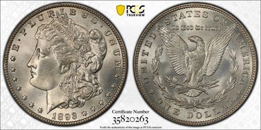 1893-O $1 MS64+