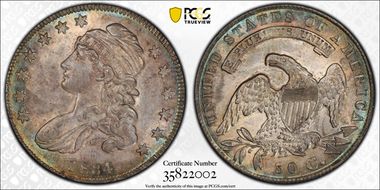 1834 50C O-121 Sm Date, Sm Letters MS63