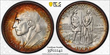 1935/34 50C Boone MS68