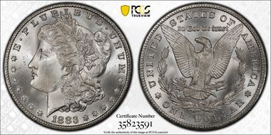 1883-CC $1 MS66+