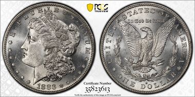 1883-S $1 MS64