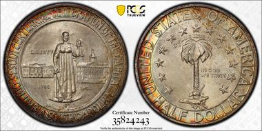 1936-S 50C Columbia MS68