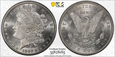 1892-CC $1 MS66