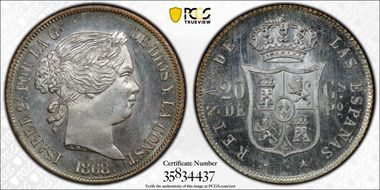 1868 20C MS66+ PL
