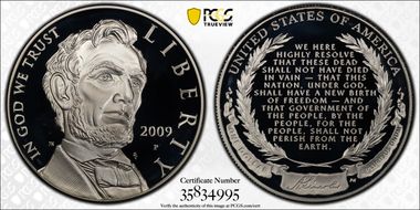 2009-P $1 Abraham Lincoln PR69DCAM