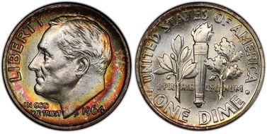 1964 10C MS67+ FB