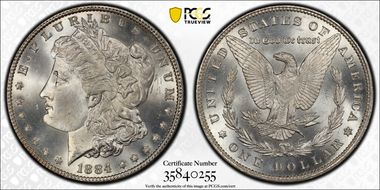 1884 $1 MS67