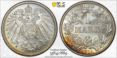 1914-A Mark J-17 Ag MS68+
