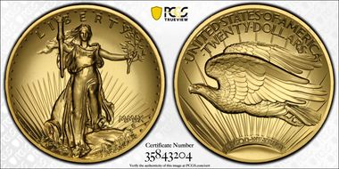 2009 $20 Ultra High Relief MS70