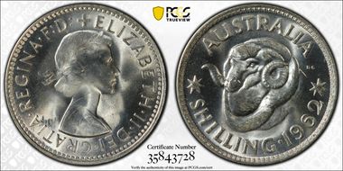 1962(m) Shil KM-59  Ag MS67