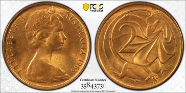 1968 2C w/o SD initials MS64RD