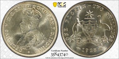 1928(m) Florin MS65+
