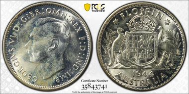 1944-S Florin KM-40  Ag MS65