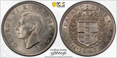 1947 1/2 Cr MS63