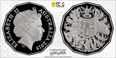 2018 50C Silver PR69DCAM