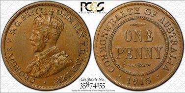 1915 (L) 1D AU58BN