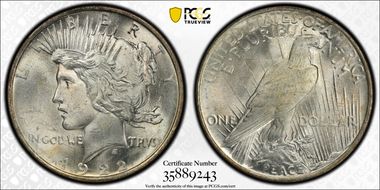 1922 $1 VAM 2E Wing Break MS64