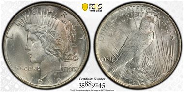 1922 $1 VAM 2E Wing Break MS64