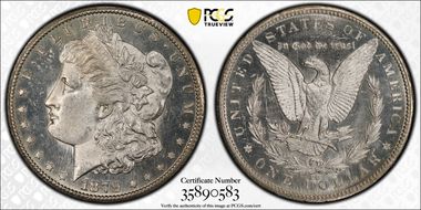 1879-CC $1 Capped Die MS63+ PL