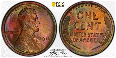 1916 1C MS65BN