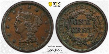 1844/81 1C Newcomb 2 AU55BN