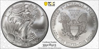 2010 $1 Silver Eagle MS69