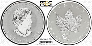 2016 $5 ML Panda Privy SP66