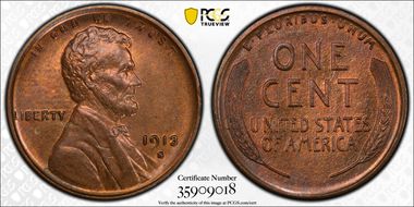 1913-S 1C MS65BN