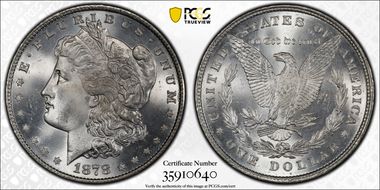 1878 8TF $1 VAM 14.1, Alligator Eye MS66
