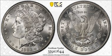 1886-S $1 VAM 2, S/S MS66