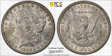 1886-O $1 AU58