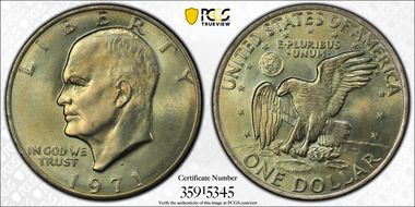 1971-D $1 MS66