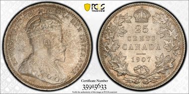1907 25C MS65