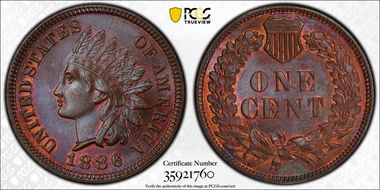 1886 1C Type 1 MS66BN