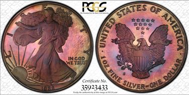 1988-S $1 Silver Eagle PR67DCAM