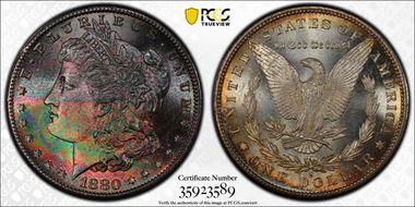 1880-S $1 MS67