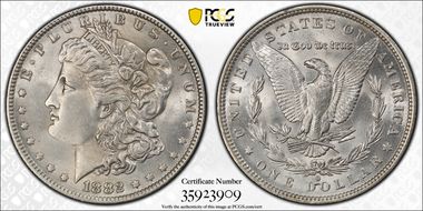 1882-O/S $1 Strong MS63