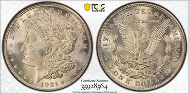 1921-S $1 MS65+
