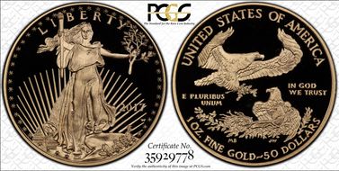 2017-W  $50 Gold Eagle PR69DCAM