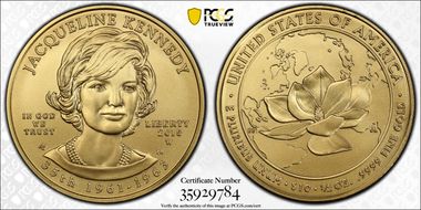 2015-W $10 Jacqueline Kennedy MS69