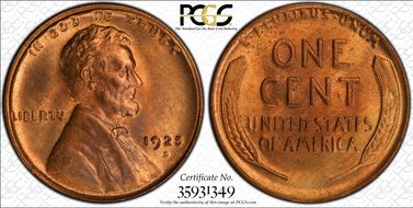 1925-D 1C MS65RD