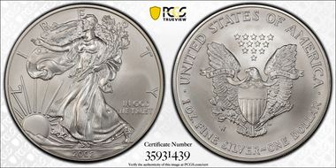 2008-W $1 Burnished Eagle, Rev '07 Mercanti Flag Signature SP70