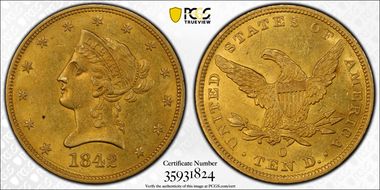 1842-O $10 MS61