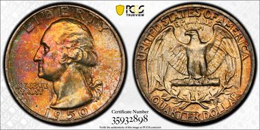 1950 25C MS67+