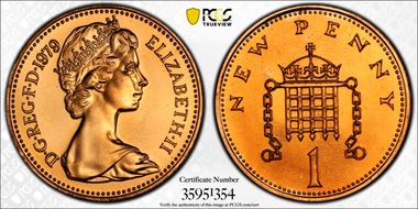 1979 1p S-B1 New Penny PR67RD